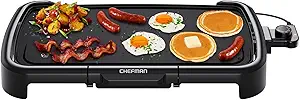 61-Mjaq73QL.__AC_SX300_SY300_QL70_FMwebp_ Chefman XL Electric Griddle review the best nonstick flat top grill for families