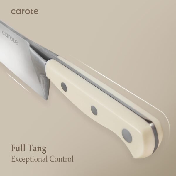 614qUTVKHiL._AC_SL1500_ CAROTE 14-Piece Knife Set Review High-Quality Forged Stainless Steel Block