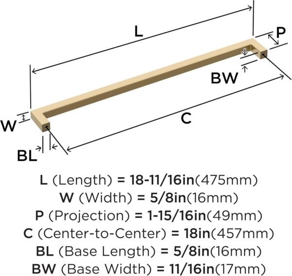 619MDe0tUL._AC_SL1500_ Amerock BP54046CZ Champagne Bronze Cabinet Pull review sleek design and durable quality