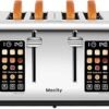 61BHhwyQAgL.__AC_SX300_SY300_QL70_ML2_ Review of Mecity 4 Slice Toaster Touch Screen and Stainless Steel Features