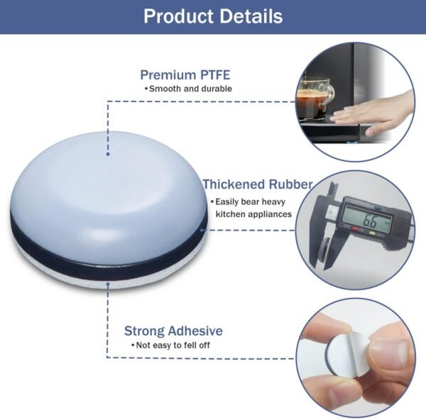 61GbNayPBsL._AC_SL1500_ Review of Vasterqua Self-Adhesive Appliance Sliders for Heavy Kitchen Appliances