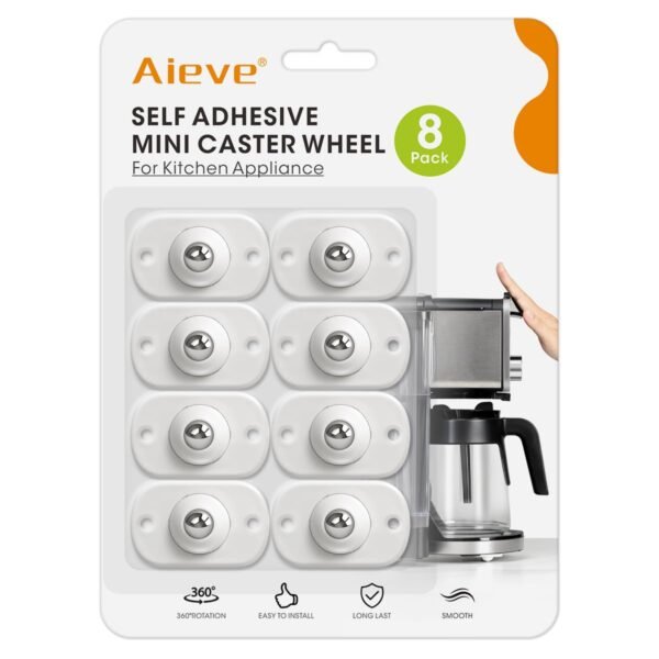 61HzVeRyxIL._SL1200_ Aieve Appliance Rollers Review Small Swivel Wheels for Easy Kitchen Countertop Appliance Moving