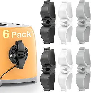61Lcyuy215L.__AC_SX300_SY300_QL70_FMwebp_ Review of Daisyhome Cord Organizer for Kitchen Appliances Stick-On Adhesive Holder