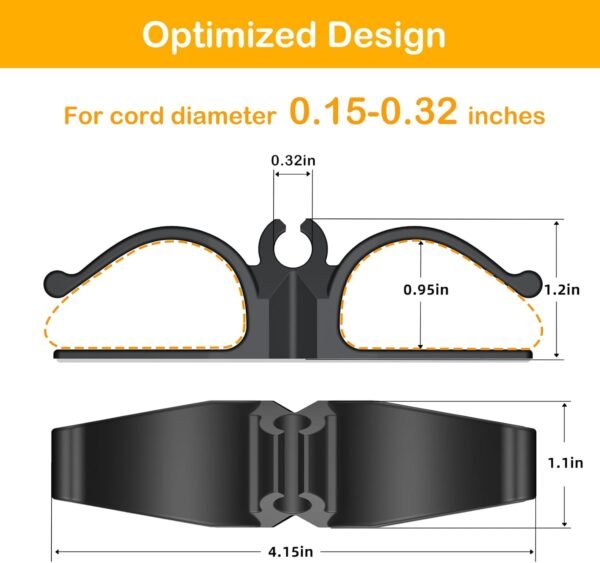 61PNGIpkL._AC_SL1500_ Review of Daisyhome Cord Organizer for Kitchen Appliances Stick-On Adhesive Holder