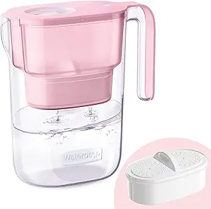 61PupQGUjpL.__AC_SX300_SY300_QL70_FMwebp_ Waterdrop Elfin Water Filter Pitcher Review 7-Cup Capacity with Long-Lasting Filtration