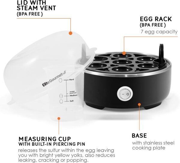 61Slz3P73eL._AC_SL1500_ Elite Gourmet Easy Egg Cooker EGC115B review for perfect boiled eggs every time