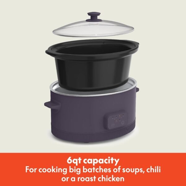 61awHVGbajL._AC_SL1500_ BELLA 6.0 Qt Programmable Slow Cooker Review EverGood Ceramic Nonstick Coating and Features