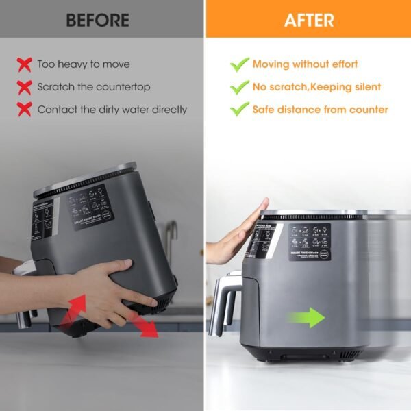 61z7Ir0esZL._SL1200_ Aieve Appliance Rollers Review Small Swivel Wheels for Easy Kitchen Countertop Appliance Moving