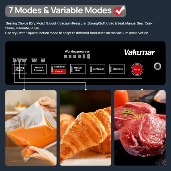 710Q272r4nL._AC_SL1500_ Vakumar Vacuum Sealer Machine VH5186 review is it worth the investment?
