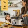 713doaKxiL._AC_SL1500_ Crock-Pot 7-Quart Slow Cooker Review Portable Programmable Kitchen Essential for Families