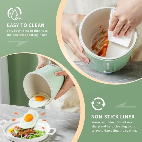 716jRy0e1IL._AC_SL1500_ Zelarca Hot Pot Electric 1L Mini Cooker Review Compact and Multifunctional Cooking Solution