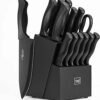 717WH4PX1gL.__AC_SX300_SY300_QL70_ML2_ Comprehensive review of HUNTER.DUAL 15 Pcs kitchen knife set with block