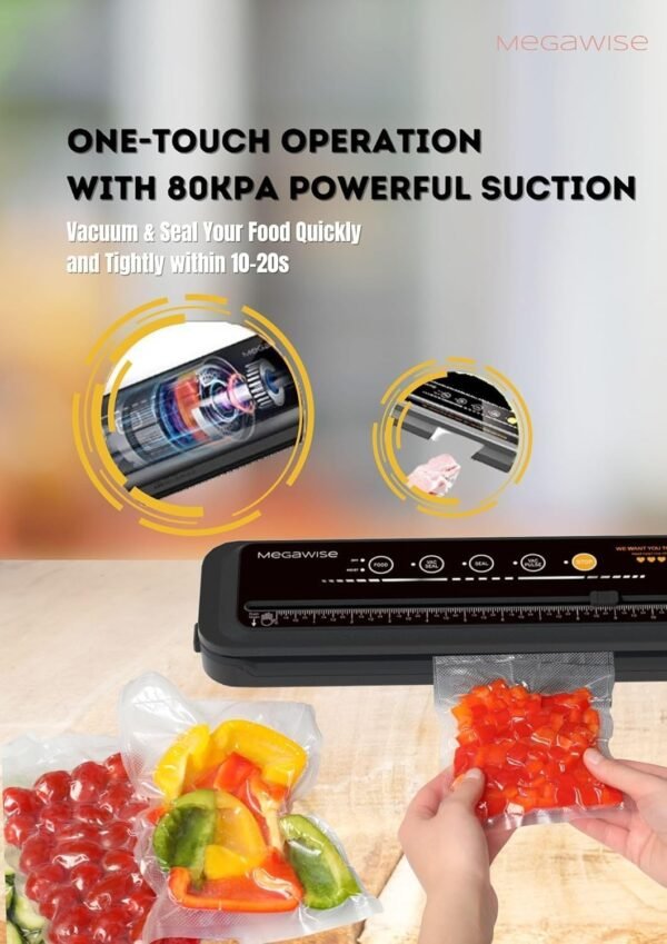 7194iAVM-PL._AC_SL1500_ Review of MEGAWISE VS6611 Powerful Vacuum Sealer Machine for Easy Food Preservation