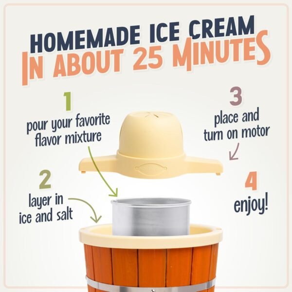 71Dj3v-Y0L._AC_SL1500_ Nostalgia Electric Ice Cream Maker review Fun and Convenient 4-Quart Frozen Dessert Machine