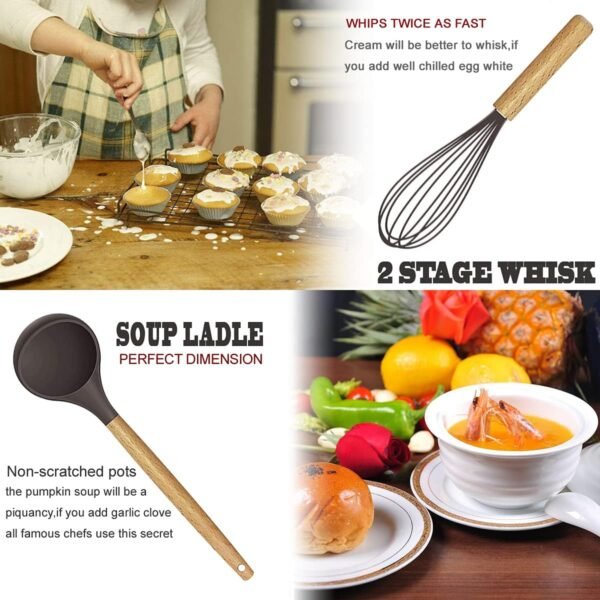 71FnwfpG4-S._AC_SL1200_ Comprehensive review of BESTZMWK cooking utensils set with silicone and wooden handles