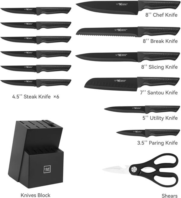 71FqhpKYlTL._AC_SL1500_ Comprehensive review of Hundop 15-piece kitchen knife set with self-sharpening block