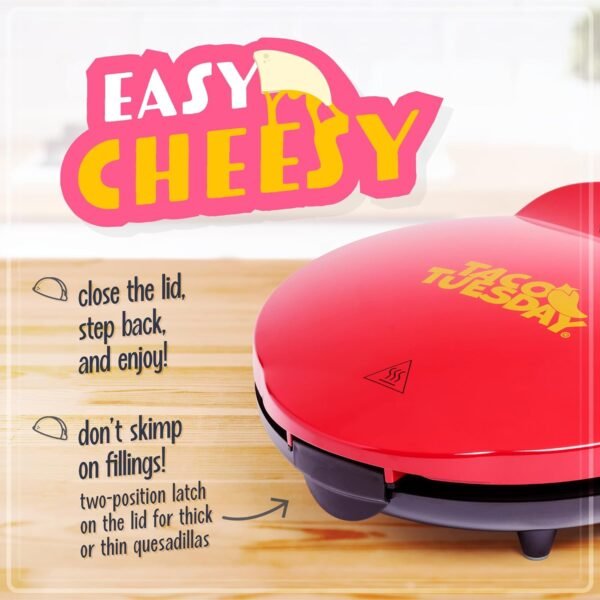 71IYmjcfd7L._AC_SL1500_ Taco Tuesday Deluxe 10-inch Quesadilla Maker review for crispy, flavorful wedges at home