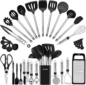 71J6P8L6ORL.__AC_SX300_SY300_QL70_FMwebp_ Best Silicone Cooking Utensils Review BESTZMWK EP216 Durable Kitchen Utensil Set for Nonstick Cookware
