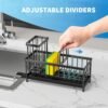 71KTUO2ar4L._AC_SL1500_ Cisily Kitchen Sink Caddy Organizer Review Compact Stainless Steel Sponge Holder Insights