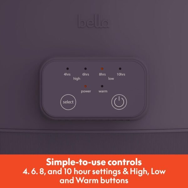 71KhX1feJFL._AC_SL1500_ BELLA 6.0 Qt Programmable Slow Cooker Review EverGood Ceramic Nonstick Coating and Features