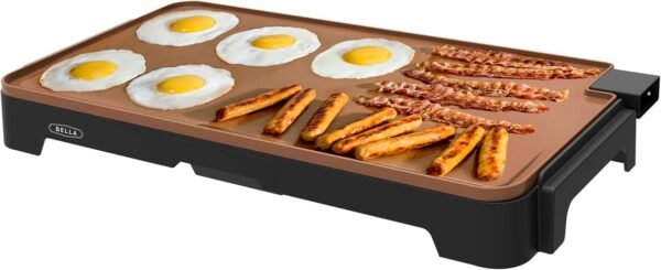 71LMF6rDdL._AC_SL1500_ BELLA XL Electric Griddle Review Titanium Ceramic Nonstick Surface for Easy Cooking Cleanup
