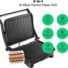 71Mk9UmaP8L._AC_SL1500_ Chefman Panini Press Grill review compact 4-slice sandwich maker with non-stick plates