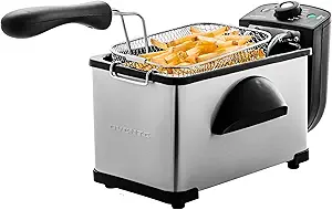 71Nhb9wugDL.__AC_SY300_SX300_QL70_FMwebp_ OVENTE Electric Deep Fryer 2L Review High-Performance Stainless Steel for Perfect Frying