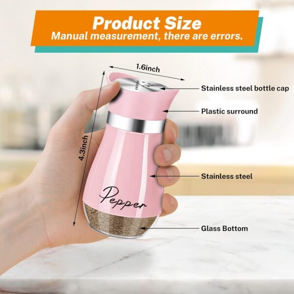 71P7PKBMNQL._AC_SL1500_ Arrozon Salt and Pepper Shakers Set Review Modern Design with Refillable Glass Bottom