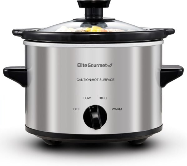 71PjpwhyLKL._AC_SL1500_ Elite Gourmet MST-250XS Electric Slow Cooker review 1.5 Quart Stainless Steel performance
