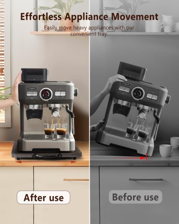 71PkvUtuhiL._AC_SL1500_ Review of Evermagin Appliance Slider Tray for Coffee Makers and Kitchen Organization