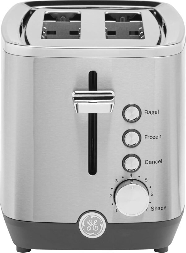 71Q0vIS1fiS._AC_SL1500_ GE 2 Slice Stainless Steel Toaster Review Extra Wide Slots and 7 Shade Settings