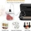 71QHgrl1uyL._AC_SL1500_ Review of the MEGAWISE Vacuum Sealer VS6621 Reliable Food Preservation for Every Kitchen