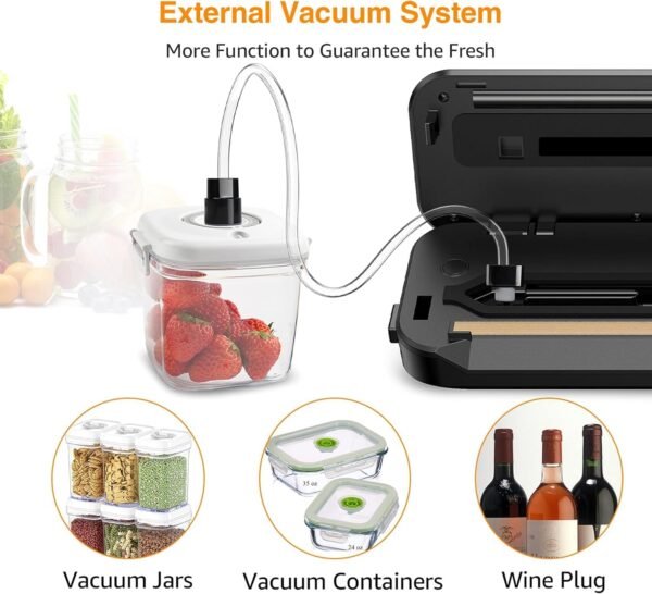 71QHgrl1uyL._AC_SL1500_ Review of the MEGAWISE Vacuum Sealer VS6621 Reliable Food Preservation for Every Kitchen