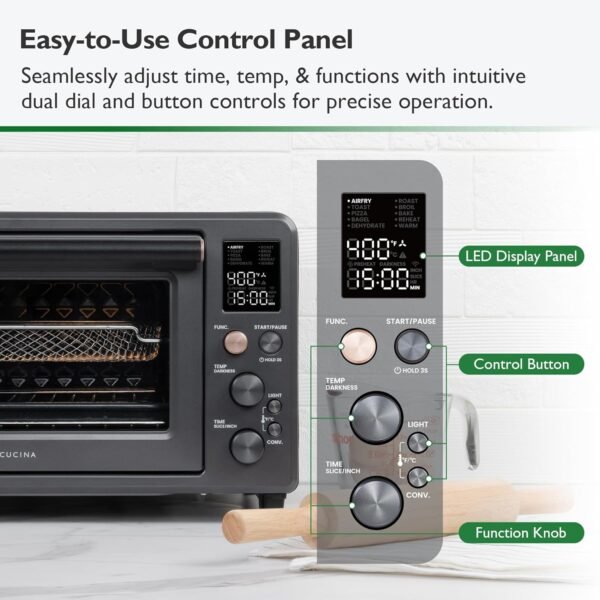 71RACyvJXJL._AC_SL1500_ Val Cucina Infrared Heating Air Fryer Toaster Oven review with 10-in-1 versatility