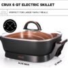 71RVlOUkzoL._AC_SL1500_ Crux Electric Skillet Review Nonstick Scratch-Resistant Ceramic Pan for Perfect Cooking