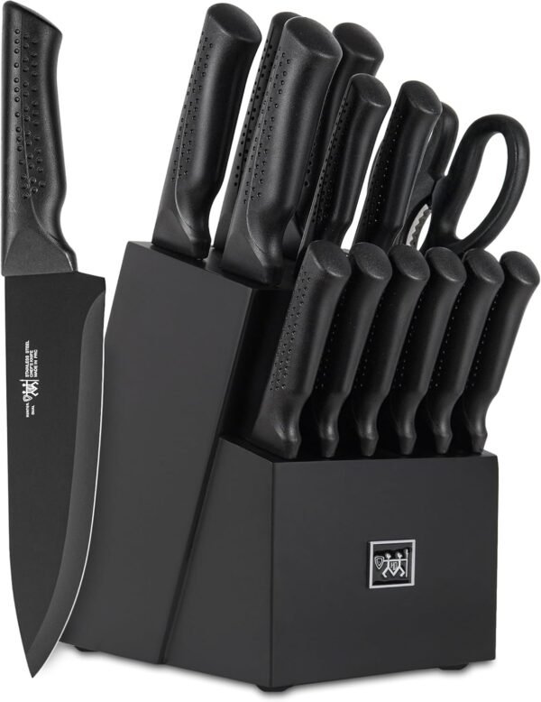 71S1DId6ftL._AC_SL1500_ Comprehensive review of Hundop 15-piece kitchen knife set with self-sharpening block