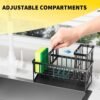 71SxyPnb2XL._AC_SL1500_ Cisily Kitchen Sink Caddy Review Compact Stainless Organizer with Soap Dispenser and Sponge Holder