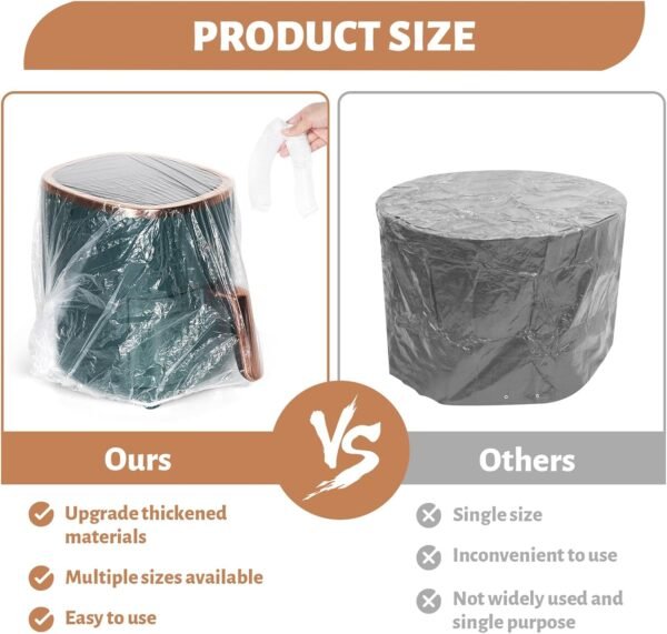71X12jtkkHL._AC_SL1500_ Review of 40 PCS Thickened Elastic Kitchen Dust Covers for Appliances