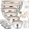 71XR3lo00cL._AC_SL1500_ Comprehensive review of Umite Chef stainless steel mixing bowls with airtight lids