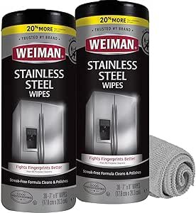 71aFj9KyNKL.__AC_SY300_SX300_QL70_ML2_ Weiman Stainless Steel Cleaner and Polish Wipes review for spotless appliances and easy cleaning
