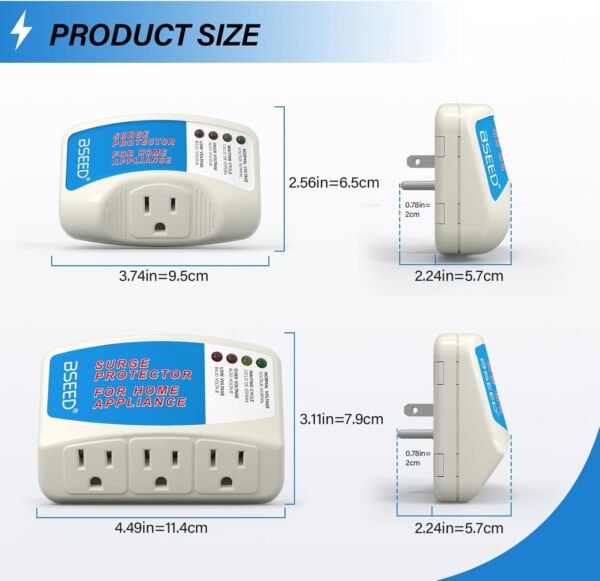 71d8tkATi1L._AC_SL1500_ BSEED Voltage Protector Review Best Surge Protector for Refrigerator and Home Appliances
