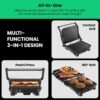 71oDCLEsttL._AC_SL1500_ Chefman Panini Press Grill review compact 4-slice sandwich maker with non-stick plates