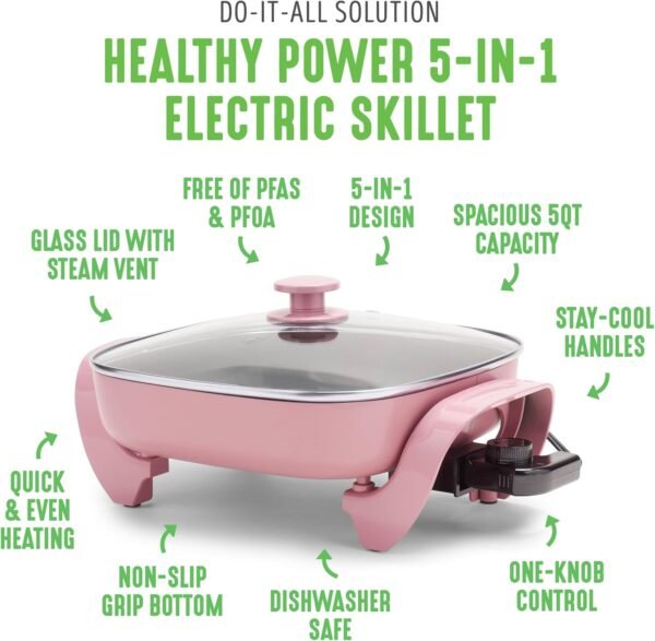 71q2JIPzQEL._AC_SL1500_ GreenLife Electric Skillet review Healthy Ceramic Nonstick Cooking Performance and Features