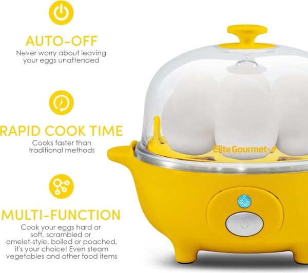 71sO3tR1y4S._AC_SL1500_ Elite Gourmet Egg Cooker EGC-007Y review Rapid Boiling and Easy-To-Peel Eggs
