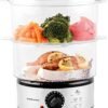 71sx1RkEB6L.__AC_SX300_SY300_QL70_ML2_ OVENTE Electric Food Steamer FS62S Review Compact 2-Tier Design for Healthy Cooking