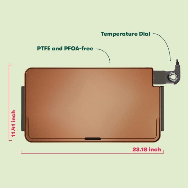 816sGXY5dRL._AC_SL1500_ BELLA XL Electric Griddle Review Titanium Ceramic Nonstick Surface for Easy Cooking Cleanup