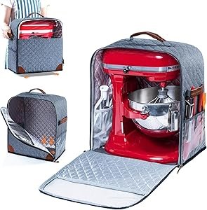 818rLxRxDL._AC_SY300_SX300_ Best Mixer Cover Review BAGSPRITE Fits KitchenAid 4.5/5 Quart Attachments