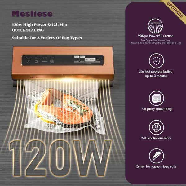 81BkAmqpjTL._AC_SL1500_ Review of Mesliese Vacuum Sealer Machine Powerful 6-in-1 Food Preservation System