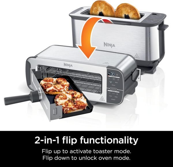 81EE7OHecdL._AC_SL1500_ Ninja ST101 Foodi 2-in-1 Flip Toaster review compact oven versatility explained