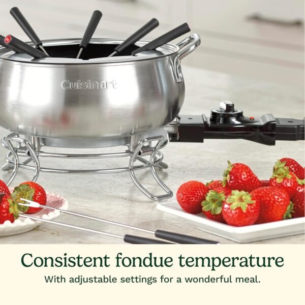 81G6ACDlETL._AC_SL1500_ Cuisinart Electric Fondue Pot Review Best for Chocolate, Cheese, and Broth Lovers